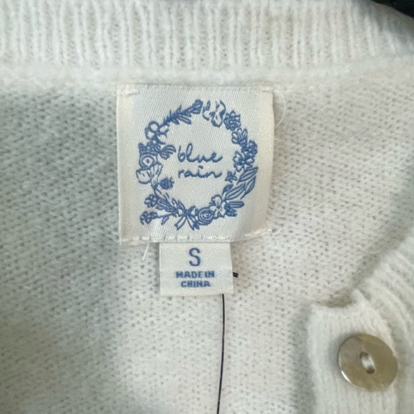 NWT Blue Rain white sweater size Small - Picture 5 of 12